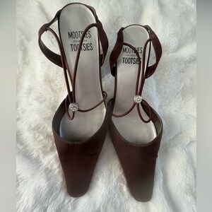 Mootsie Tooosie Women’s Pointed Toe Straps Heeled Shoes, Size: 9 1/2